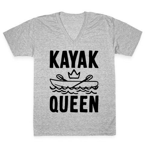 Kayak Queen V-Neck Tee Shirt