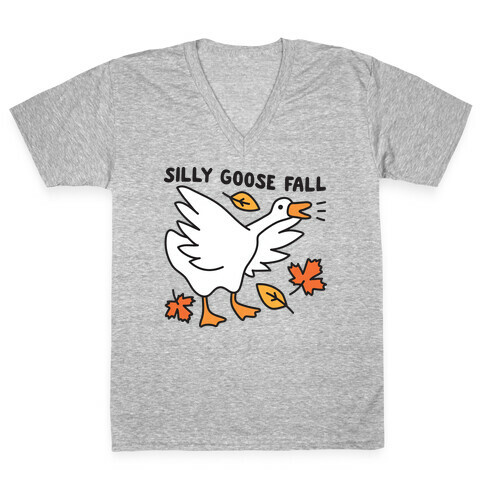 Silly Goose Fall V-Neck Tee Shirt