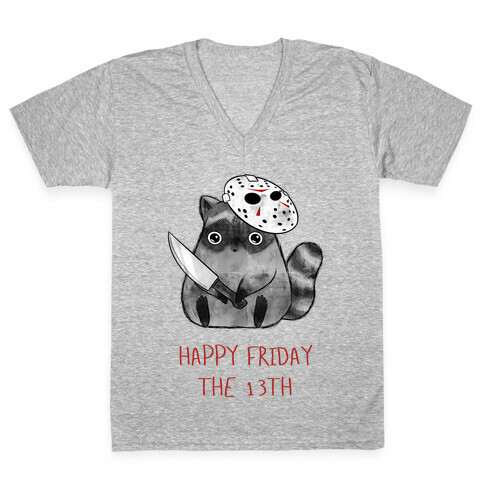 Happy Friday The 13th  V-Neck Tee Shirt