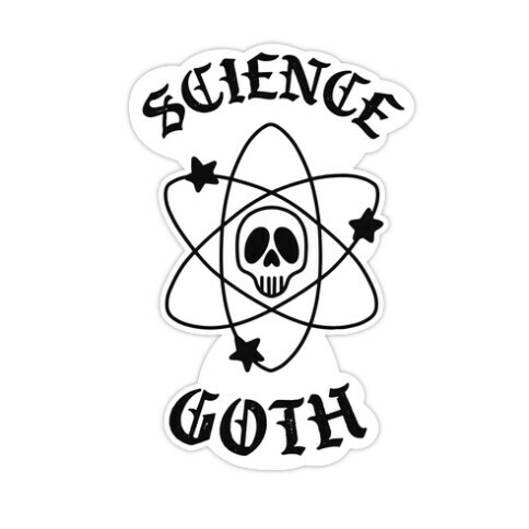 Science Goth Die Cut Sticker