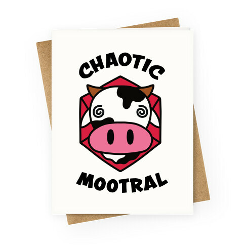 Chaotic Mootral Greeting Card