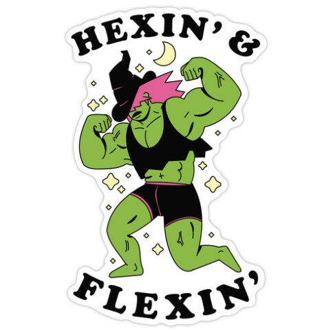 Hexing & Flexing Die Cut Sticker