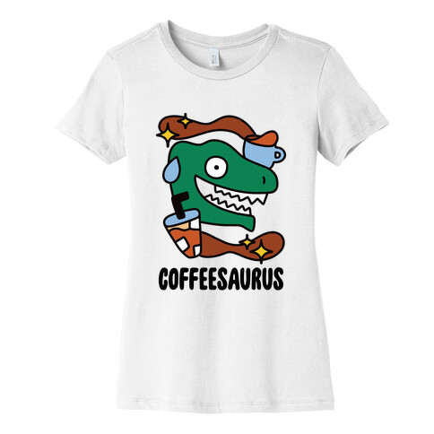 Coffeesaurus Womens T-Shirt