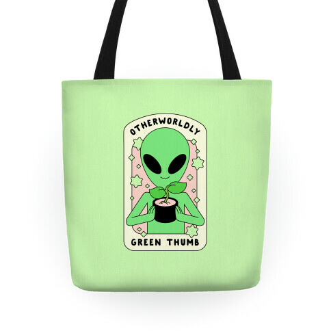 Otherworldly Green Thumb Tote