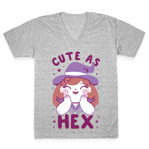 Cute As Hex V-Neck Tee Shirt