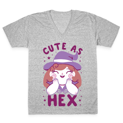 Cute As Hex V-Neck Tee Shirt