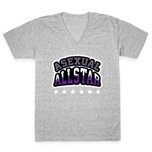 Asexual Allstar V-Neck Tee Shirt