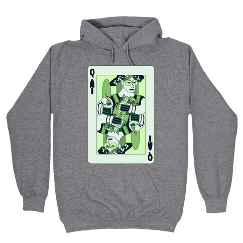 Queen Of Garden Spades Hooded Sweatshirt