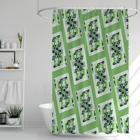 Queen Of Garden Spades Shower Curtain