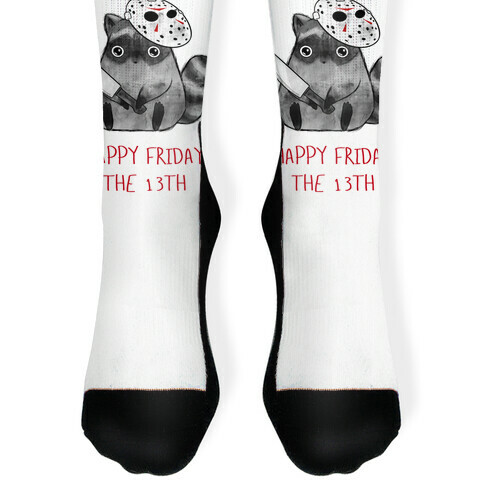 Happy Friday The 13th Sock