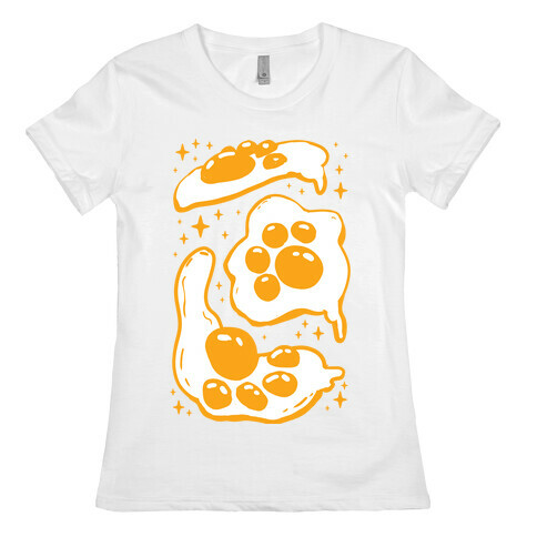 Paw Side Up Eggs Womens T-Shirt