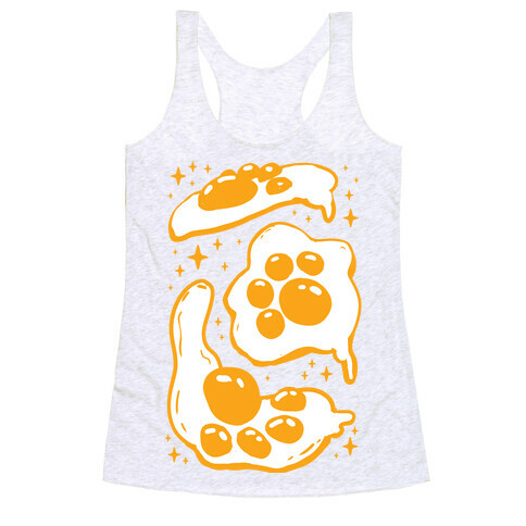 Paw Side Up Eggs Racerback Tank Top