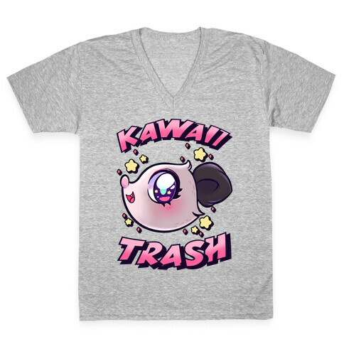 Kawaii Trash V-Neck Tee Shirt