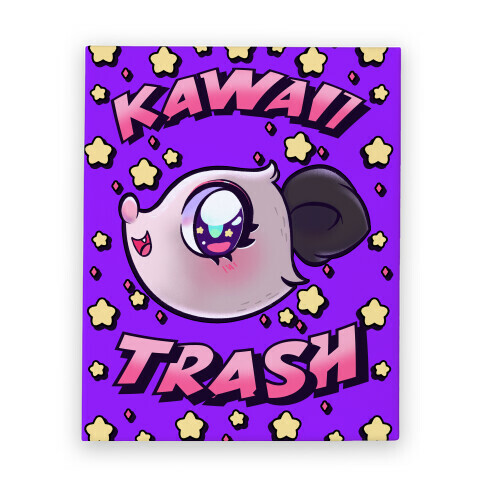 Kawaii Trash Canvas Print