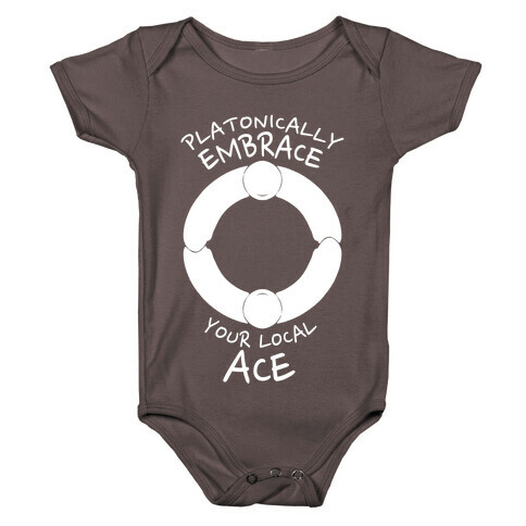 Platonically Embrace Your Local Ace Baby One-Piece