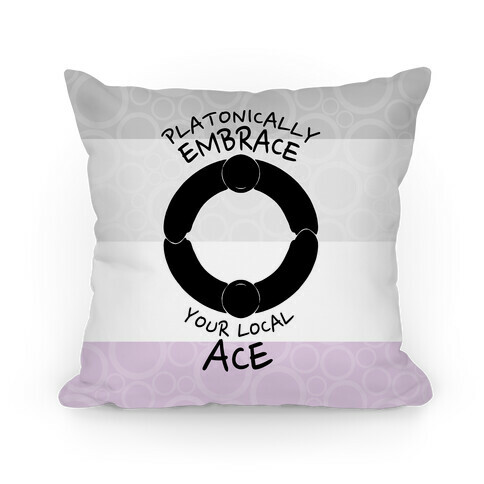 Platonically Embrace Your Local Ace Pillow
