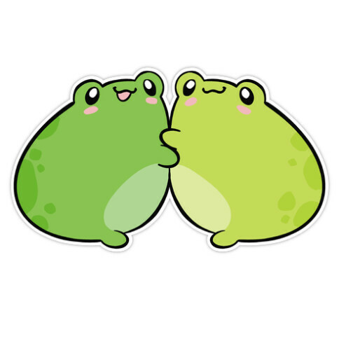 Froggy Besties Die Cut Sticker