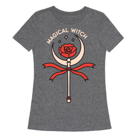Magical Witch Wand Womens T-Shirt