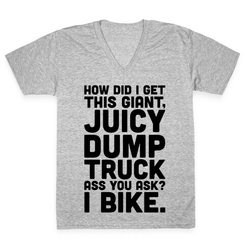 I Bike V-Neck Tee Shirt