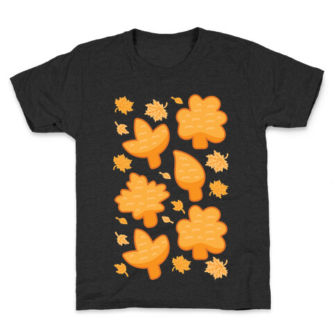 Fall Leaves Chicken Nugget Shapes Kids T-Shirt
