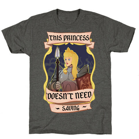 This Princess Doesn't Need Saving Sleeping Beauty T-Shirt