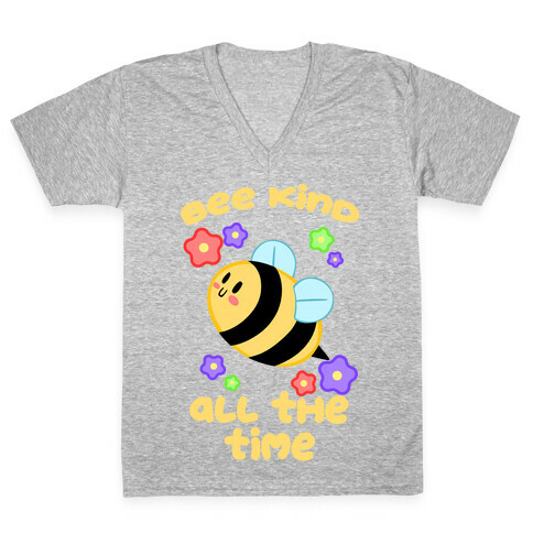 Bee Kind, All The Time V-Neck Tee Shirt