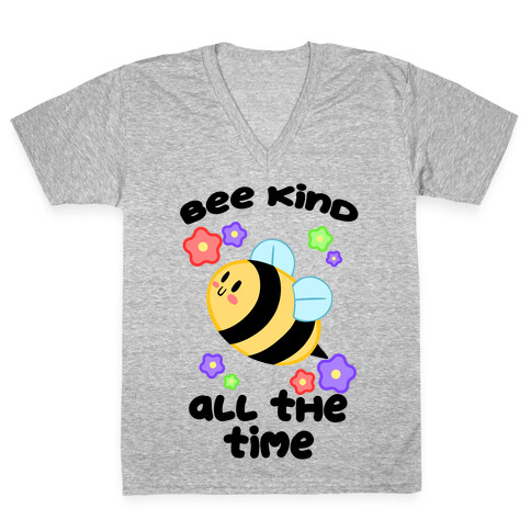 Bee Kind, All The Time V-Neck Tee Shirt