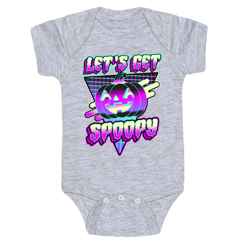 Retrowave Let's Get Spoopy Baby One-Piece