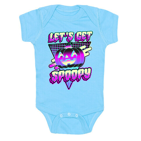 Retrowave Let's Get Spoopy Baby One-Piece