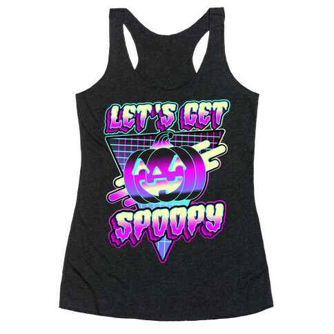 Retrowave Let's Get Spoopy Racerback Tank Top