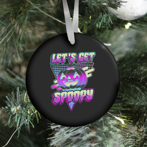 Retrowave Let's Get Spoopy Ornament