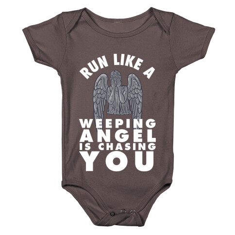 Run Like A Weeping Angel Is Chasing You Baby One-Piece