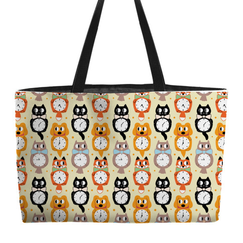 Animal Clock Pattern Weekender Tote