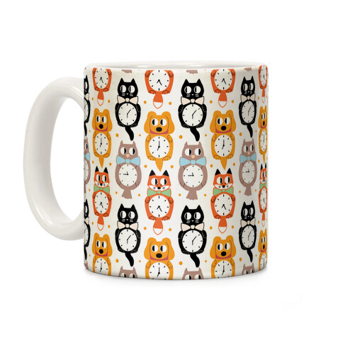Animal Clock Pattern Coffee Mug