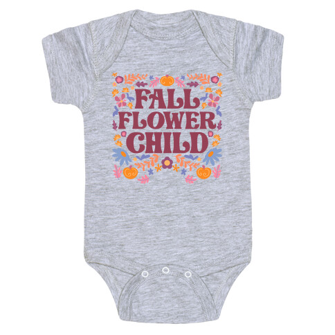 Fall Flower Child Baby One-Piece