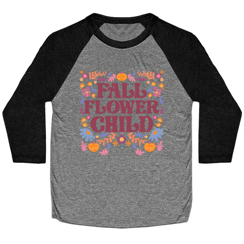 Fall Flower Child Baseball Tee