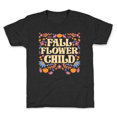 Fall Flower Child Kids T-Shirt