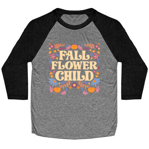 Fall Flower Child Baseball Tee