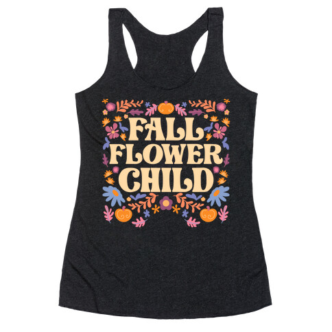 Fall Flower Child Racerback Tank Top