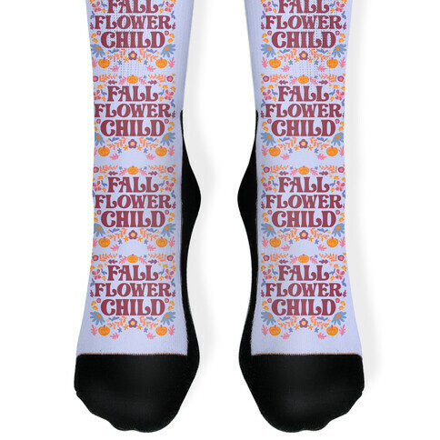 Fall Flower Child Sock