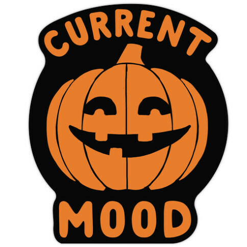 Current Mood: Halloween Die Cut Sticker