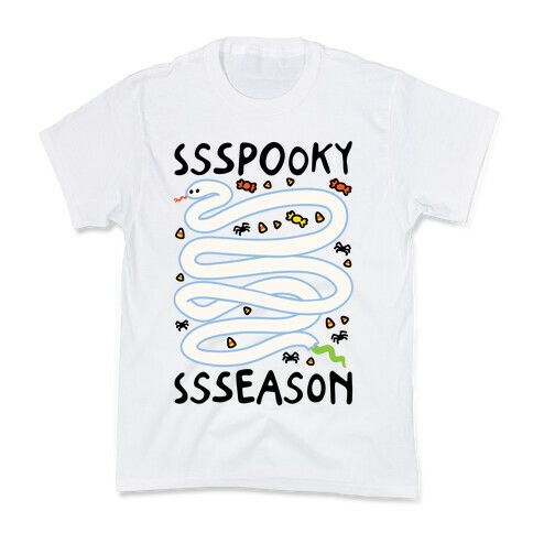 Ssspooky Ssseason Snake  Kids T-Shirt