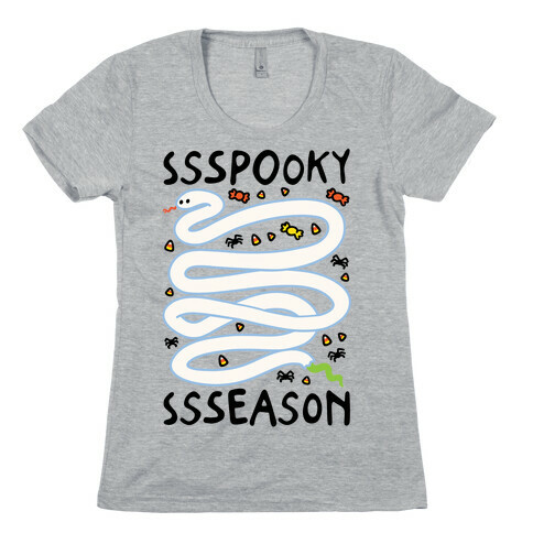Ssspooky Ssseason Snake  Womens T-Shirt