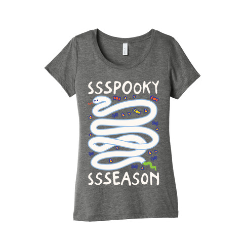 Ssspooky Ssseason Snake  Womens T-Shirt