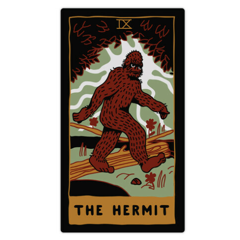 The Hermit (Bigfoot) Die Cut Sticker