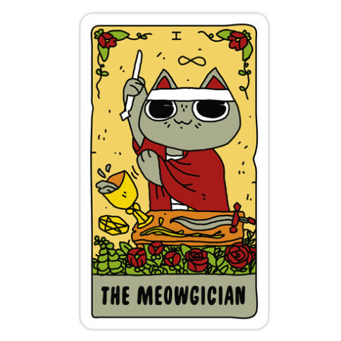 The Meowgician Die Cut Sticker