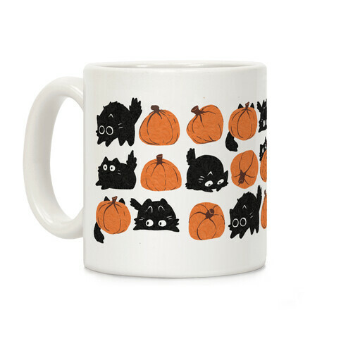 Pumpkin Cats Coffee Mug