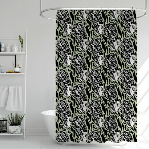 She's Alive Bride of Frankenstein Parody Shower Curtain