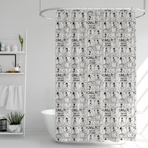 Cavill PC Parody Shower Curtain