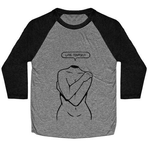 Love Yourself Plus (black) Baseball Tee